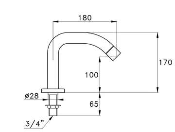 BAMBOO 0-255 - Deck-mounted bathtub spout by RUBINETTERIE STELLA - view 3